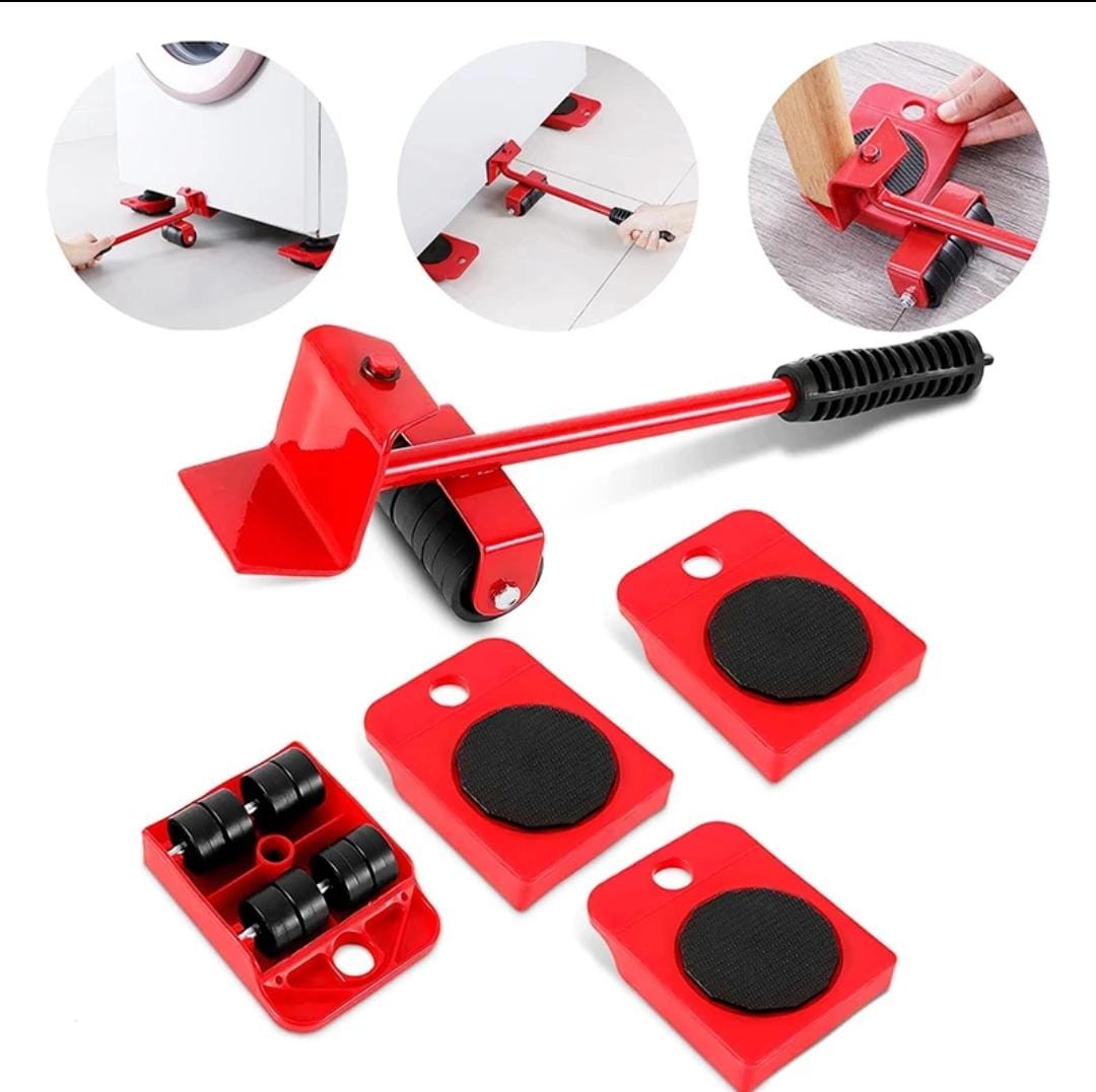 Furniture mover 5-in-1 Heavy Furniture Mover Tool Set with Lifter & 360° Rollers