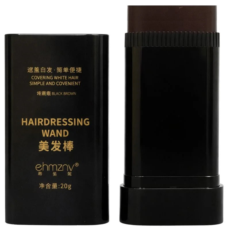 Brown Temporary Hair Color Stick | Long-Lasting Gray Coverage Hair Touch-Up Wand | 20g