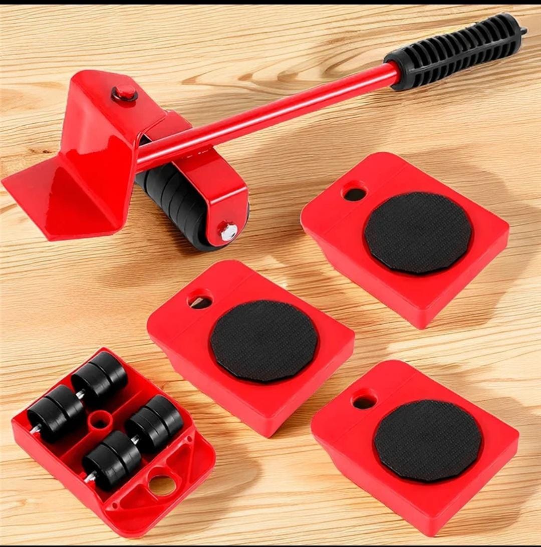 Furniture mover 5-in-1 Heavy Furniture Mover Tool Set with Lifter & 360° Rollers